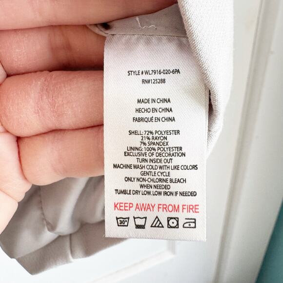 Jason Wu Light Gray Structured Button Front Vest Menswear NEW V-Neck Career S - Picture 7 of 10